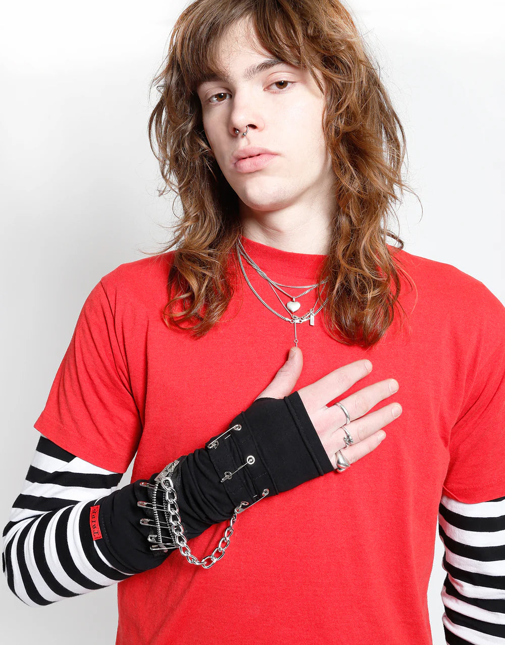 Safety Pins & Chain Arm Warmer