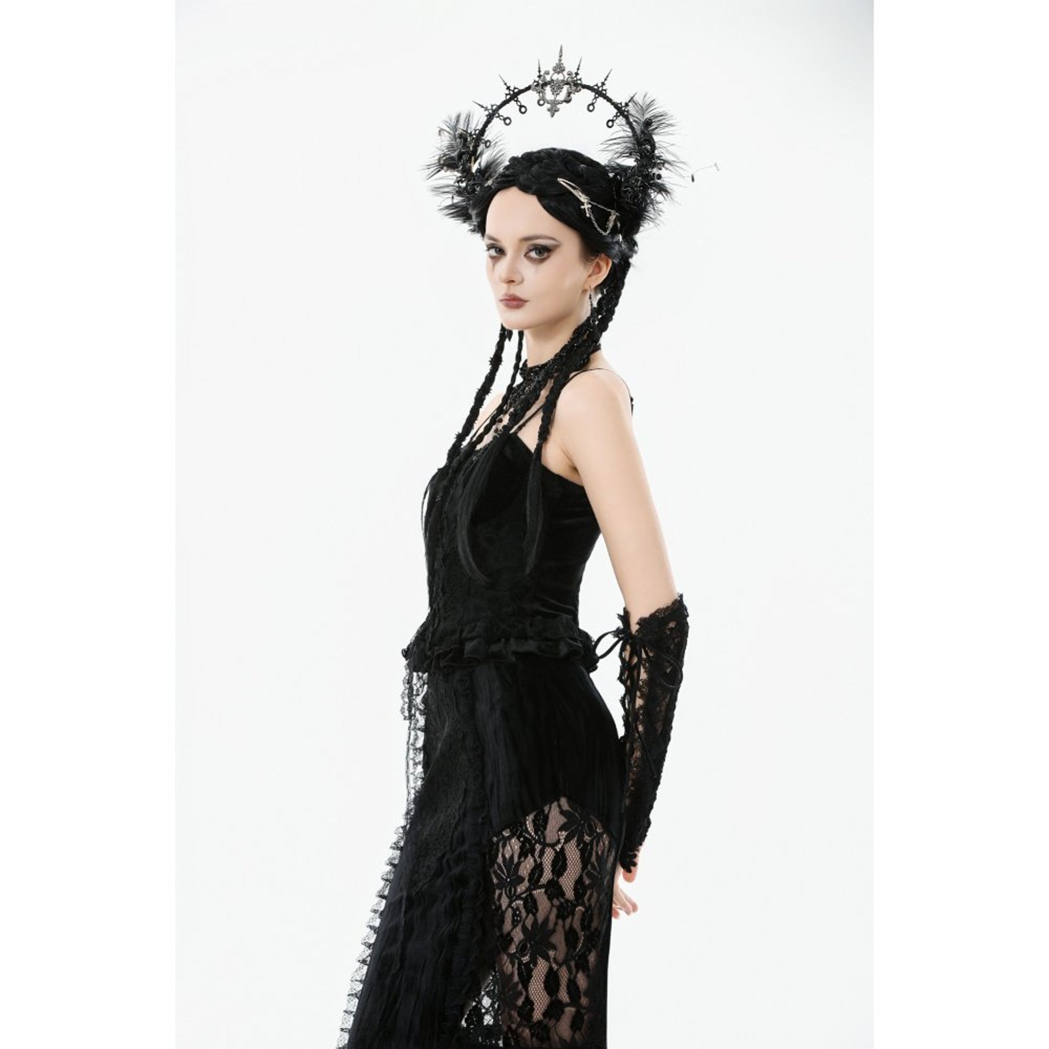 Gothic Velvet Lace Bustier