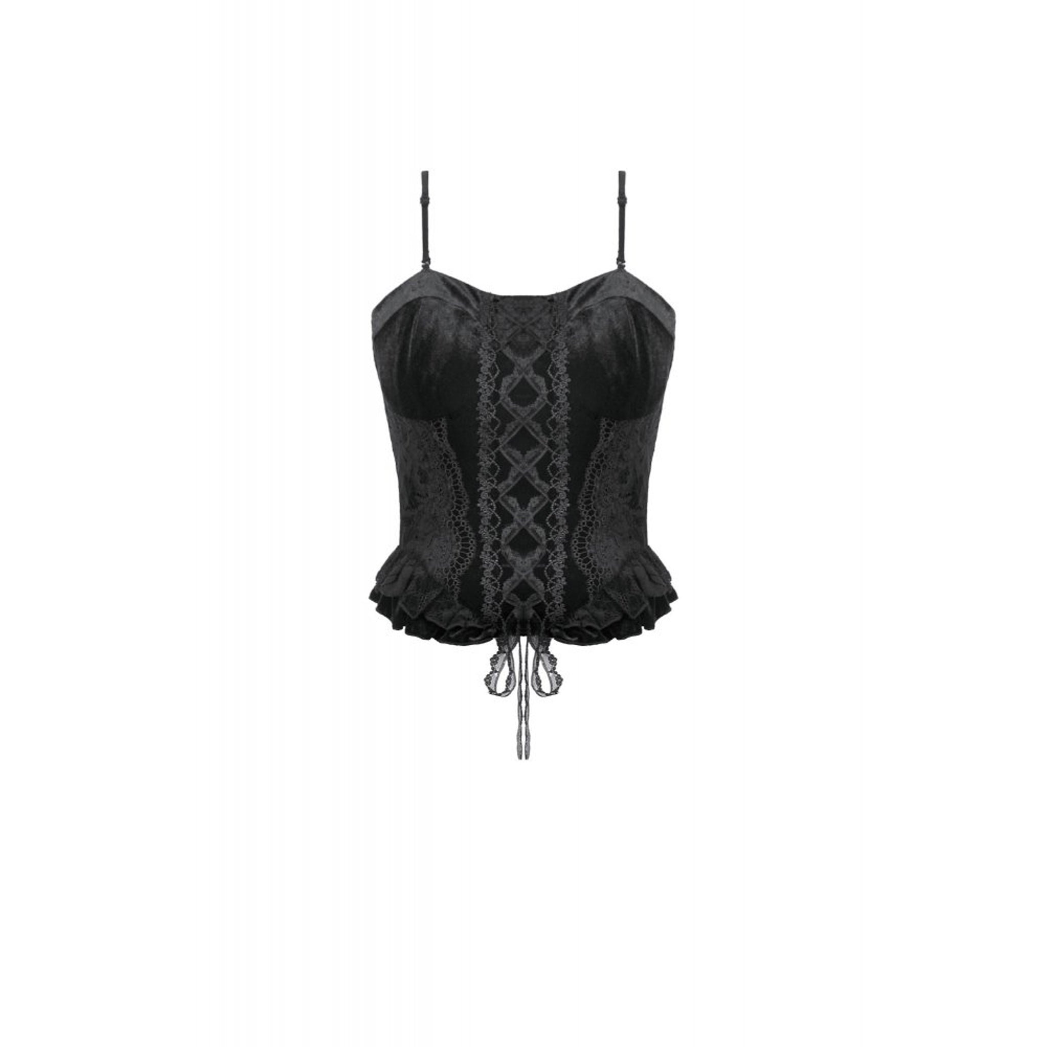 Gothic Velvet Lace Bustier