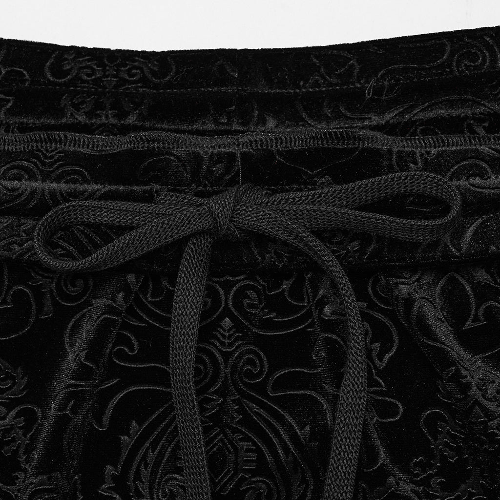 Gothic Embossed Velvet Fishtale Skirt
