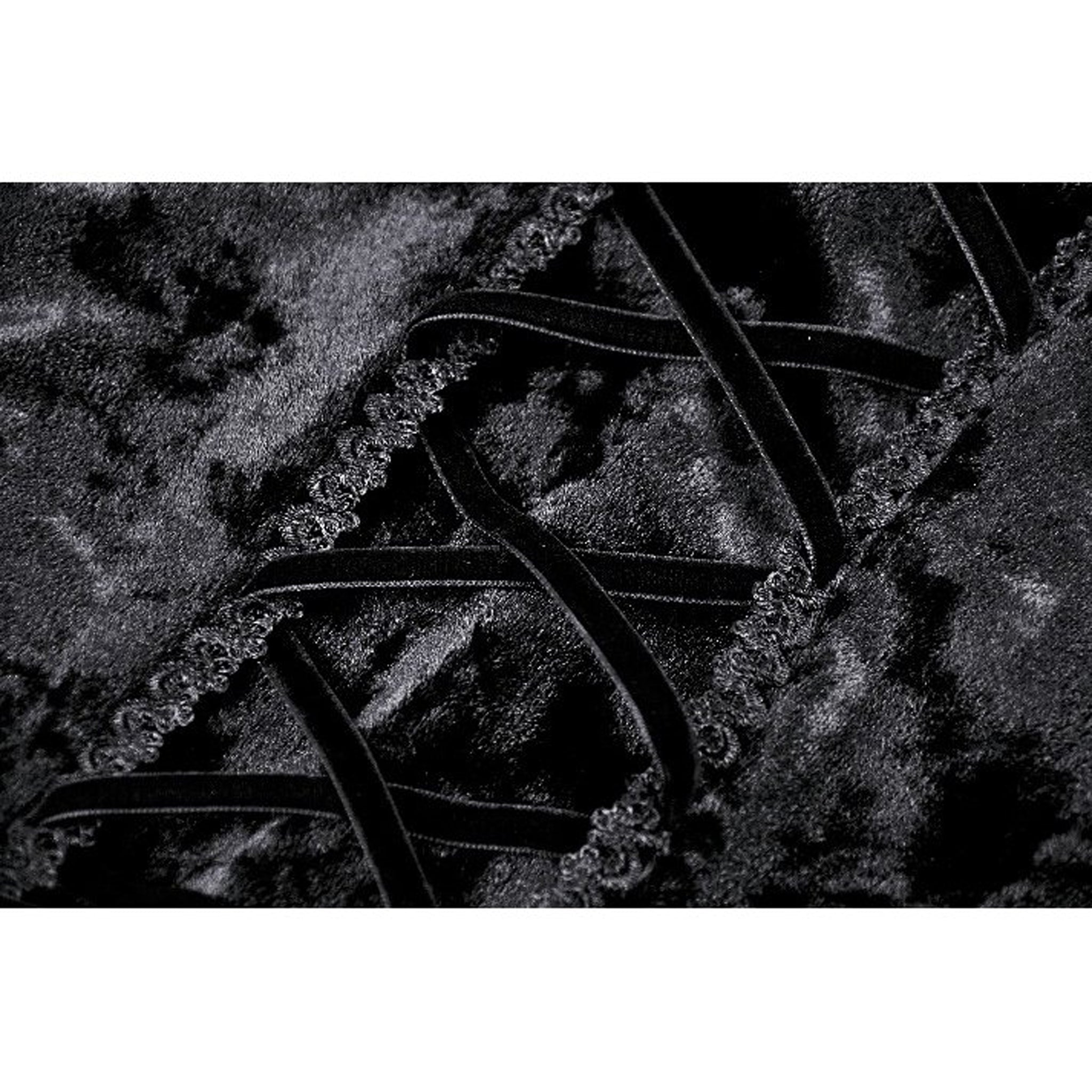 Fur Trim Velvet V Neck Dress