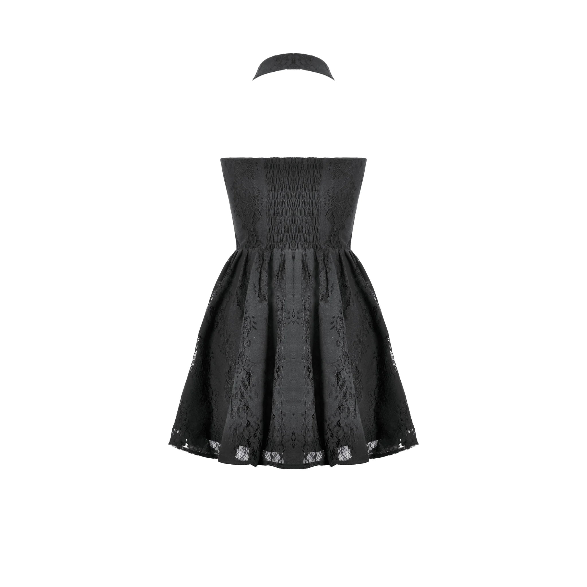 Celestial Lace Halter Dress