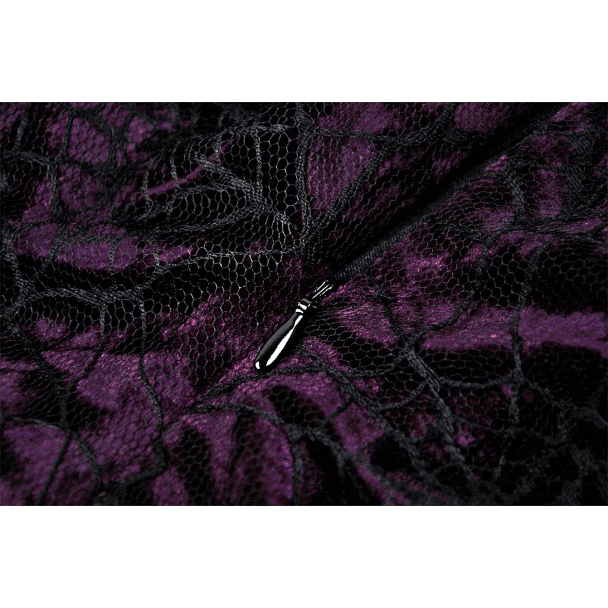 Purple Lace Mini Dress