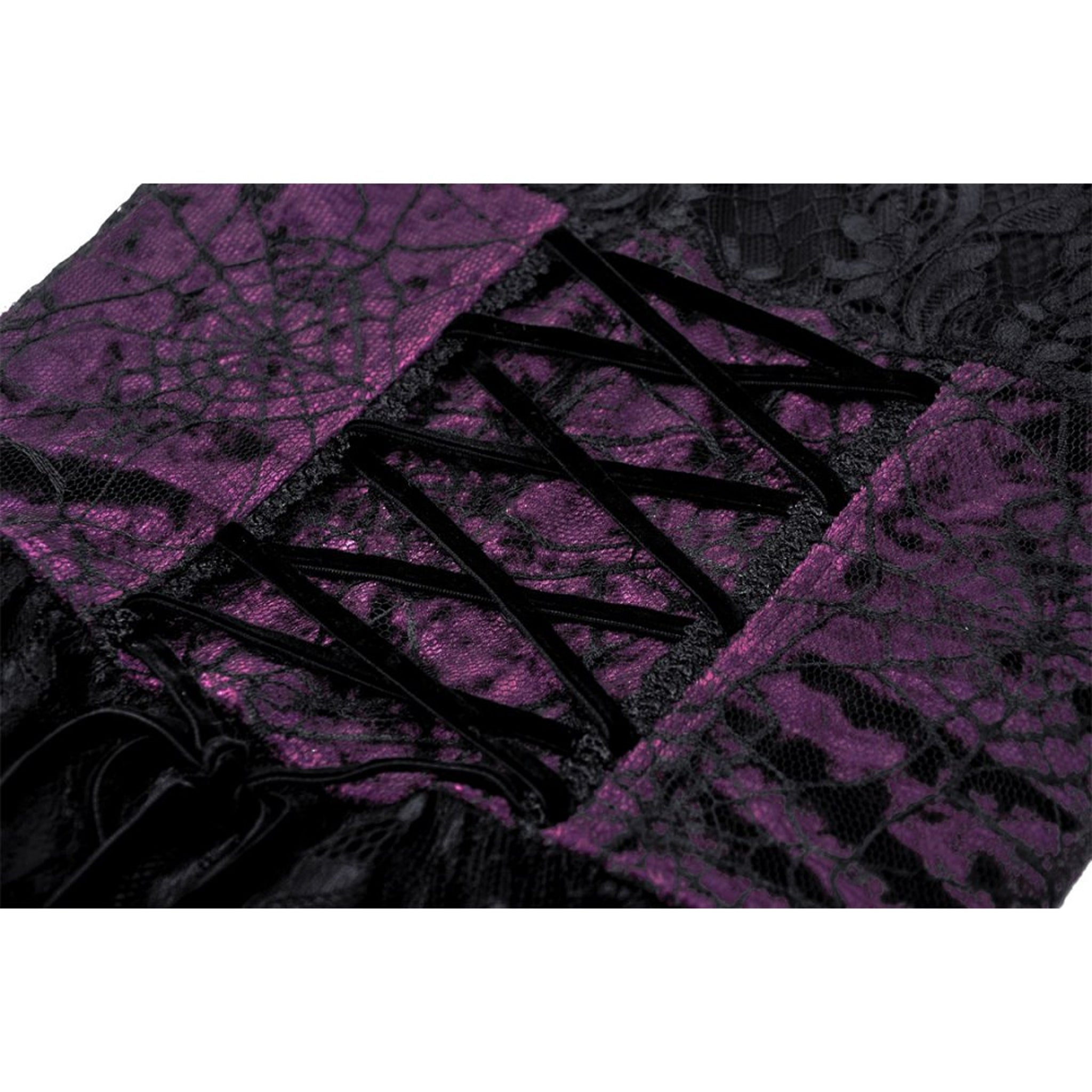 Purple Lace Mini Dress