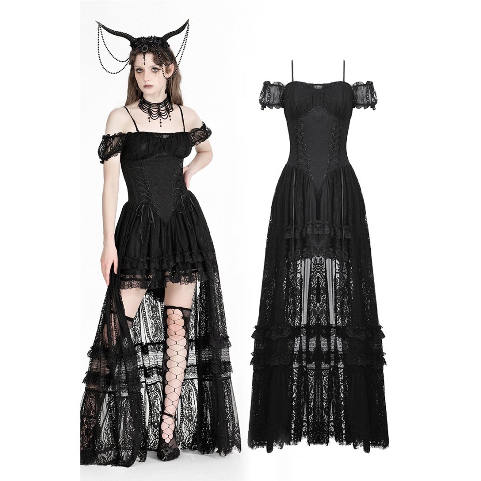 Gothic Romance Hi/Low dress