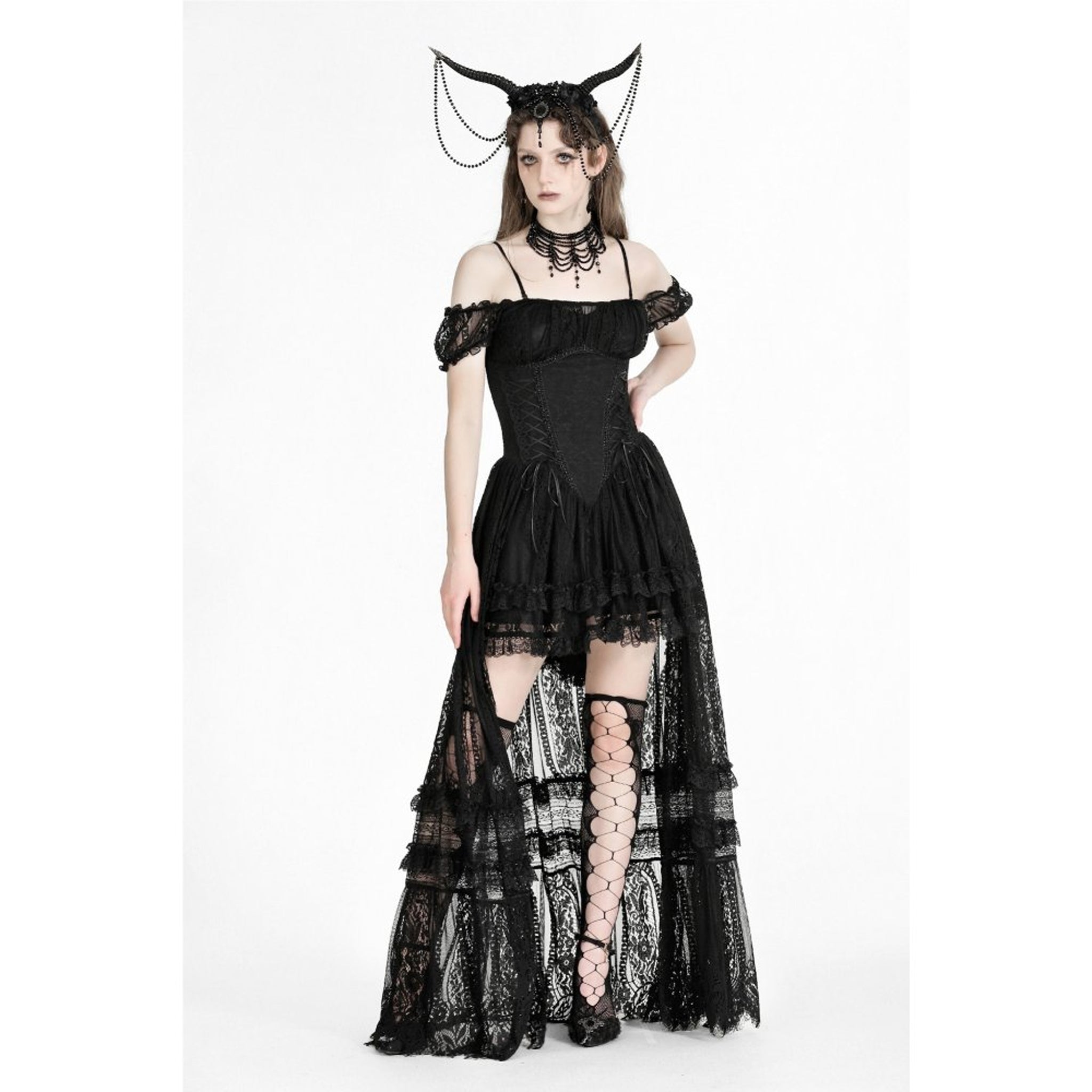 Gothic Romance Hi/Low dress