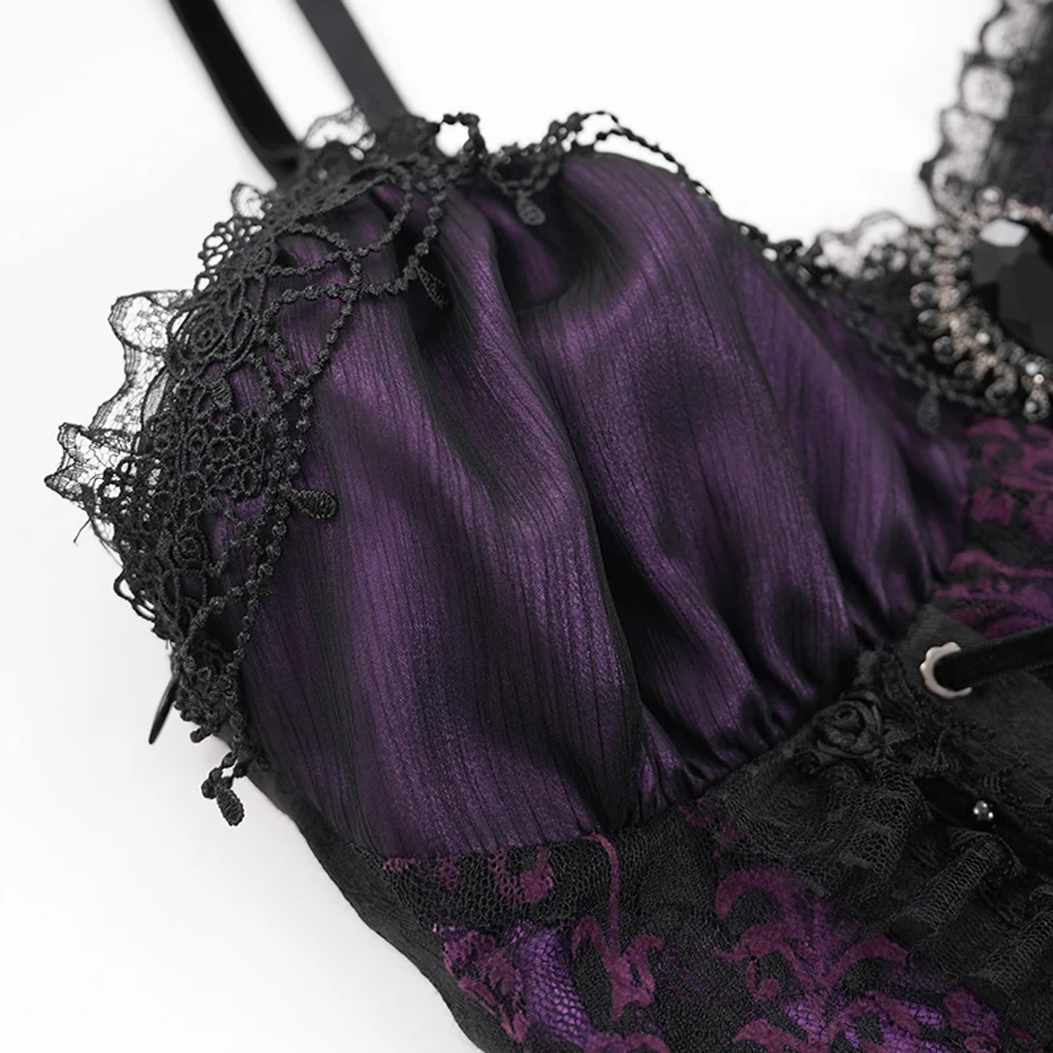 Lace Up Gothic Bodice Violet
