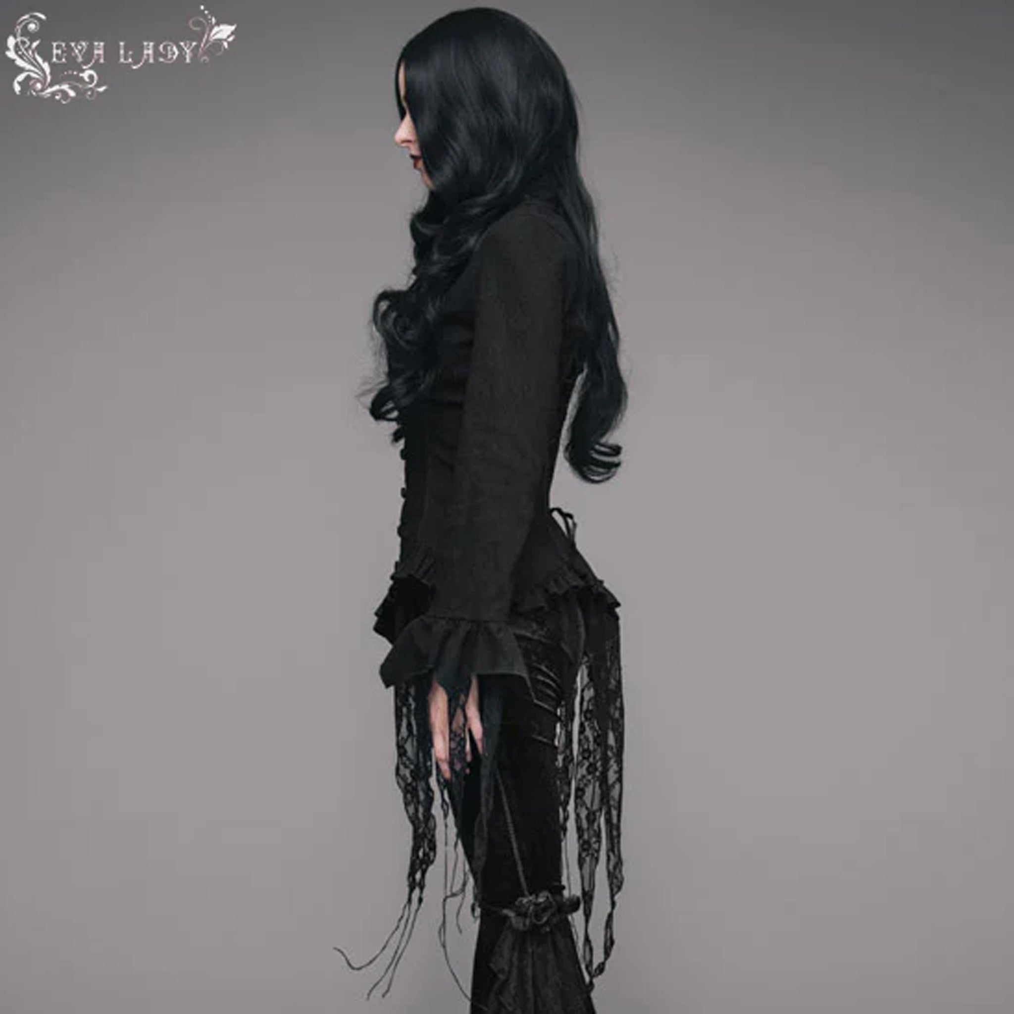 Gothic Plunge Neck Top