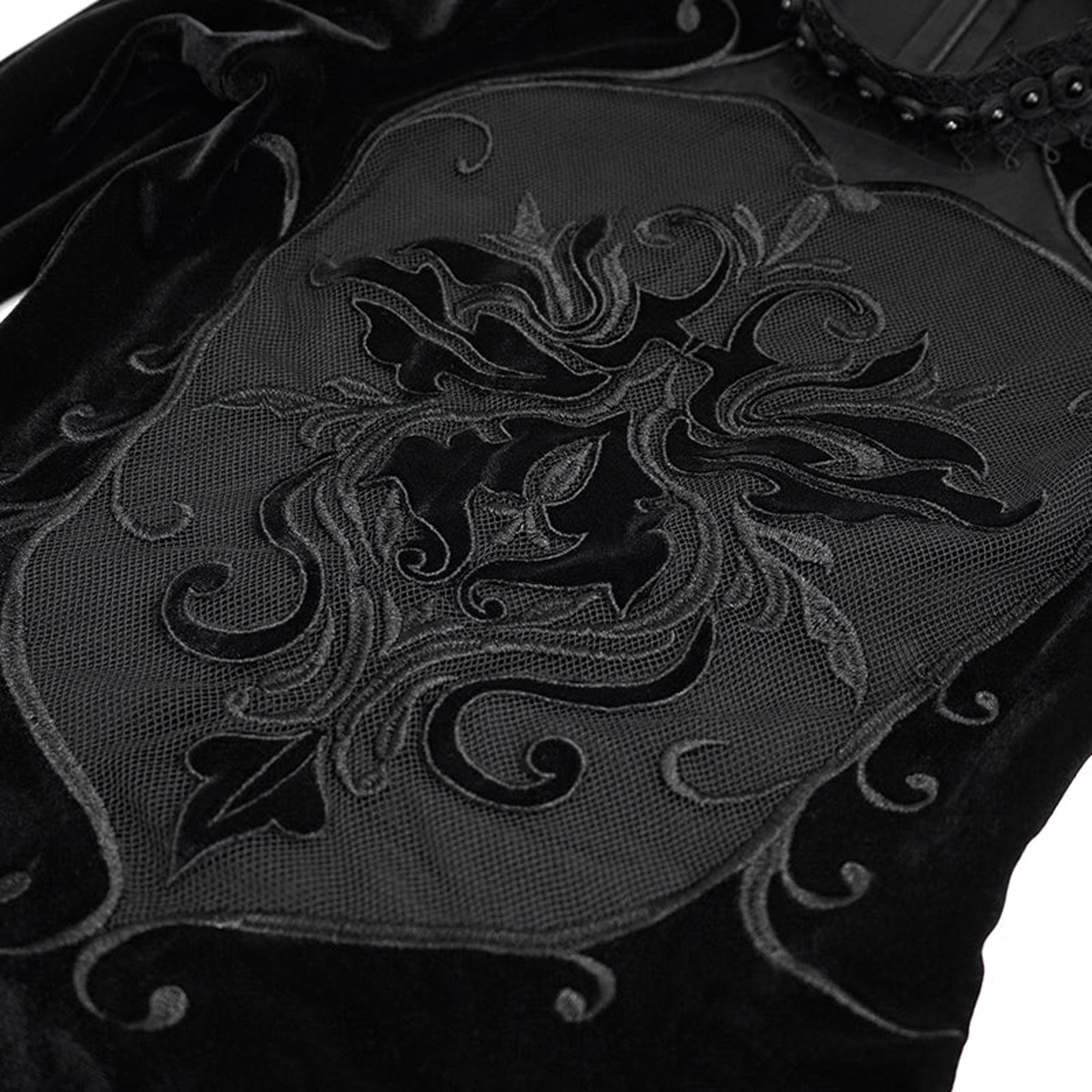 Mourning Embroidered Shirt  --ONLINE ONLY--