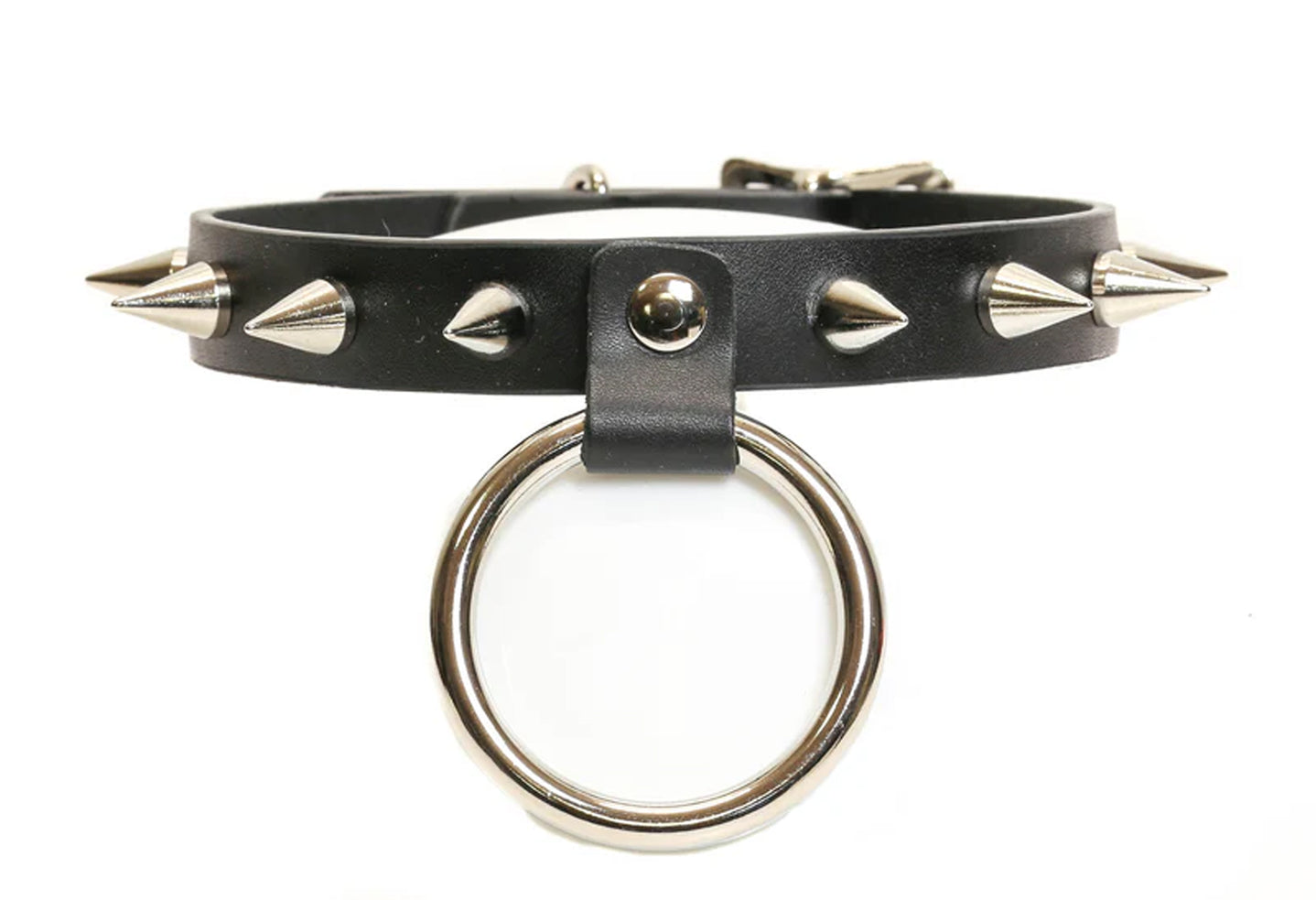 Large Cone Spike Ring Choker