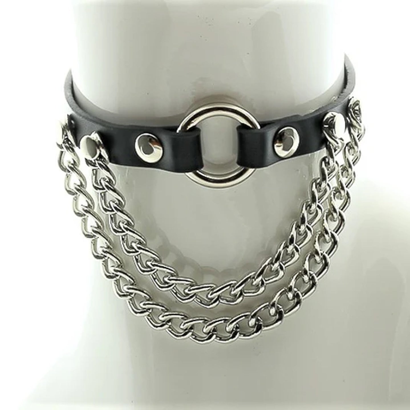 Hanging Chain Ring Choker