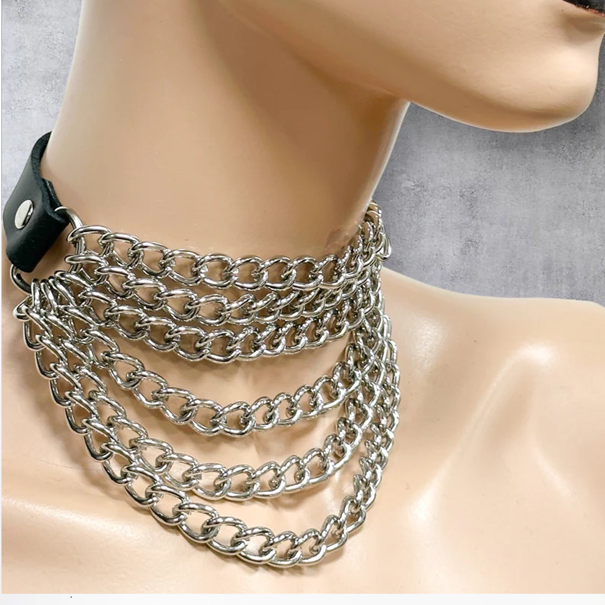 6 Chain Drape Choker