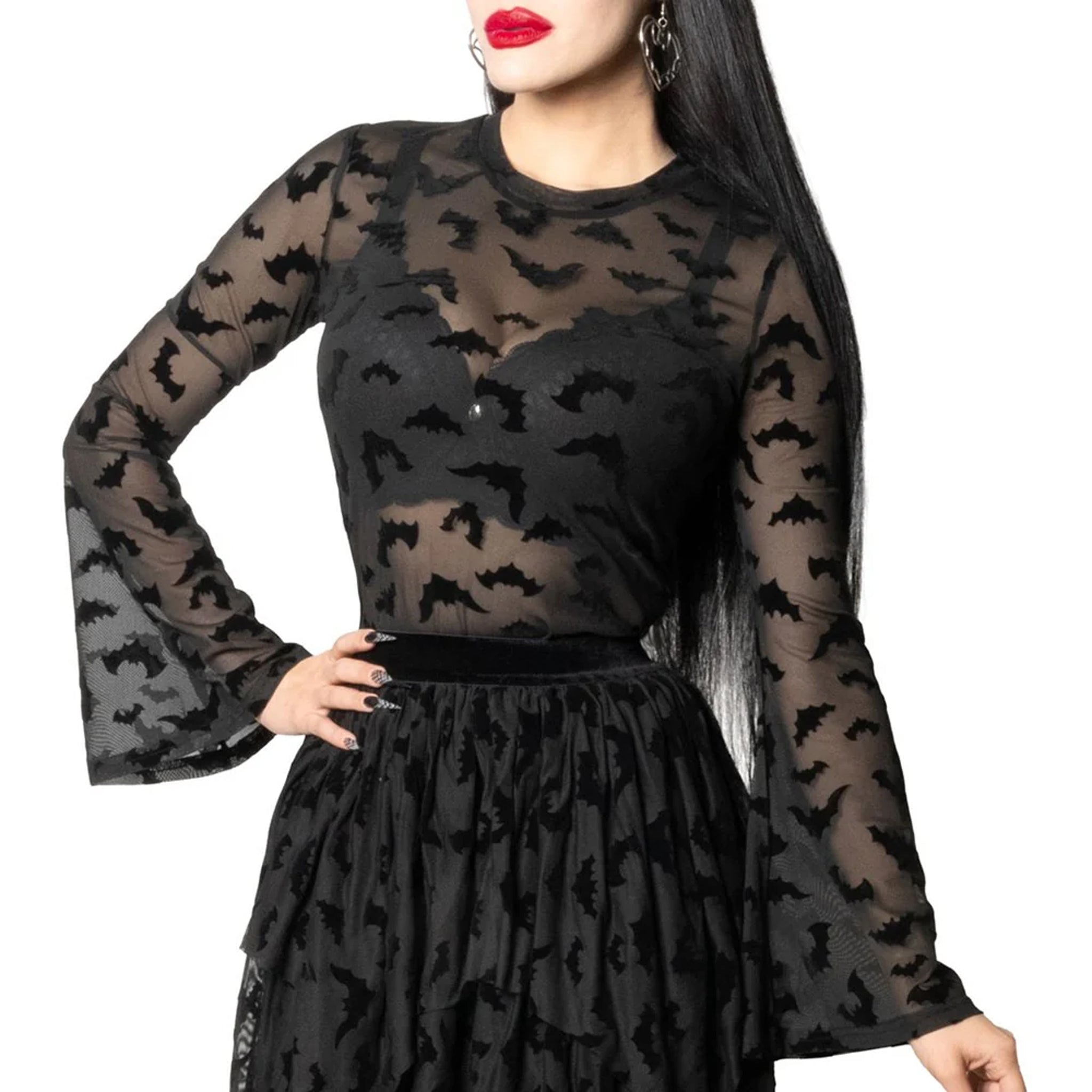Bat Repeat Bell Sleeve