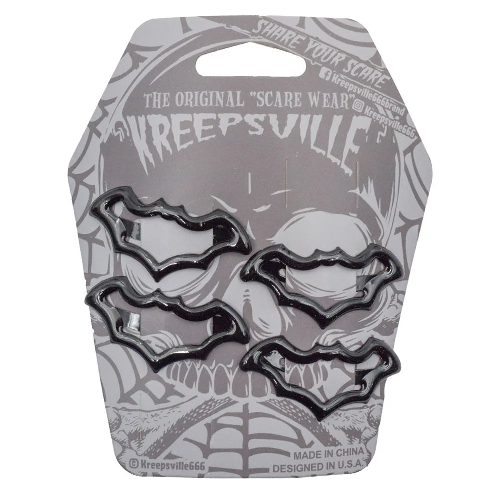 Bat Snap Hair Clip Set