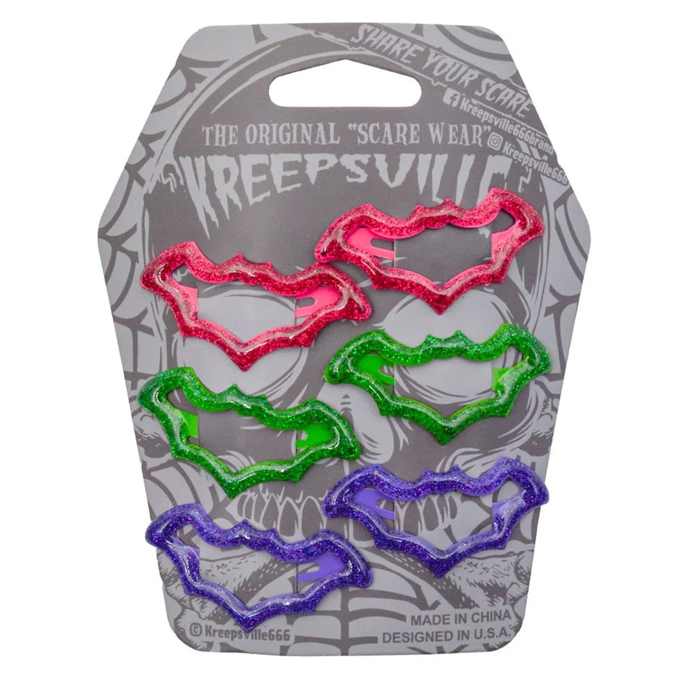 Bat Snap Hair Clip Set
