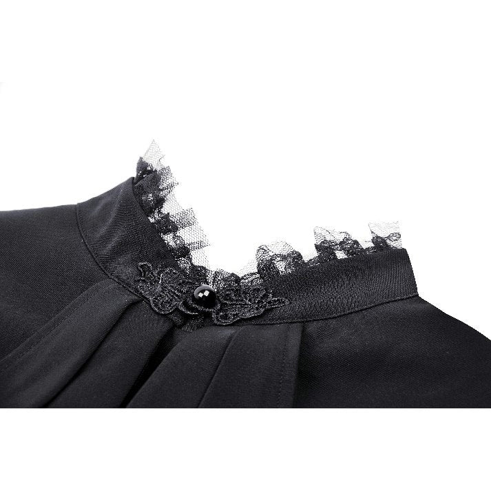 Victorian Ruffle Button Top