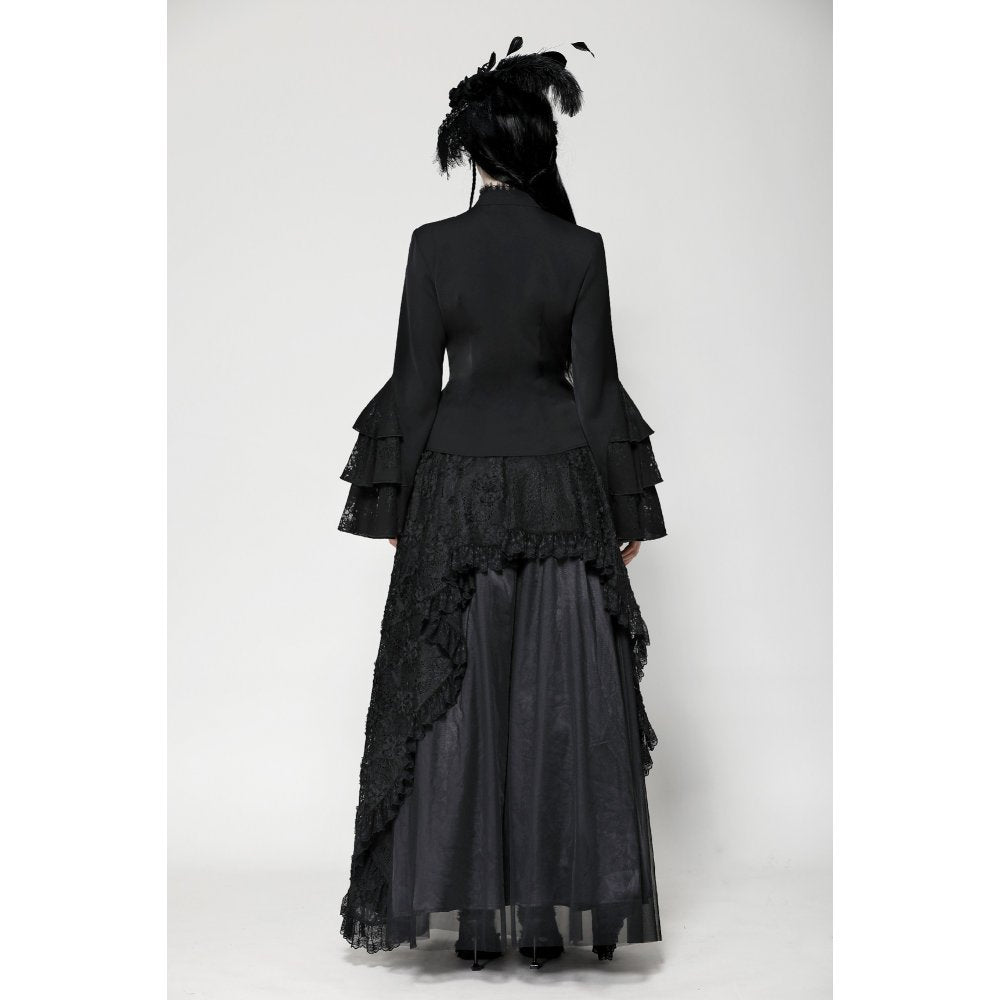 Victorian Ruffle Button Top
