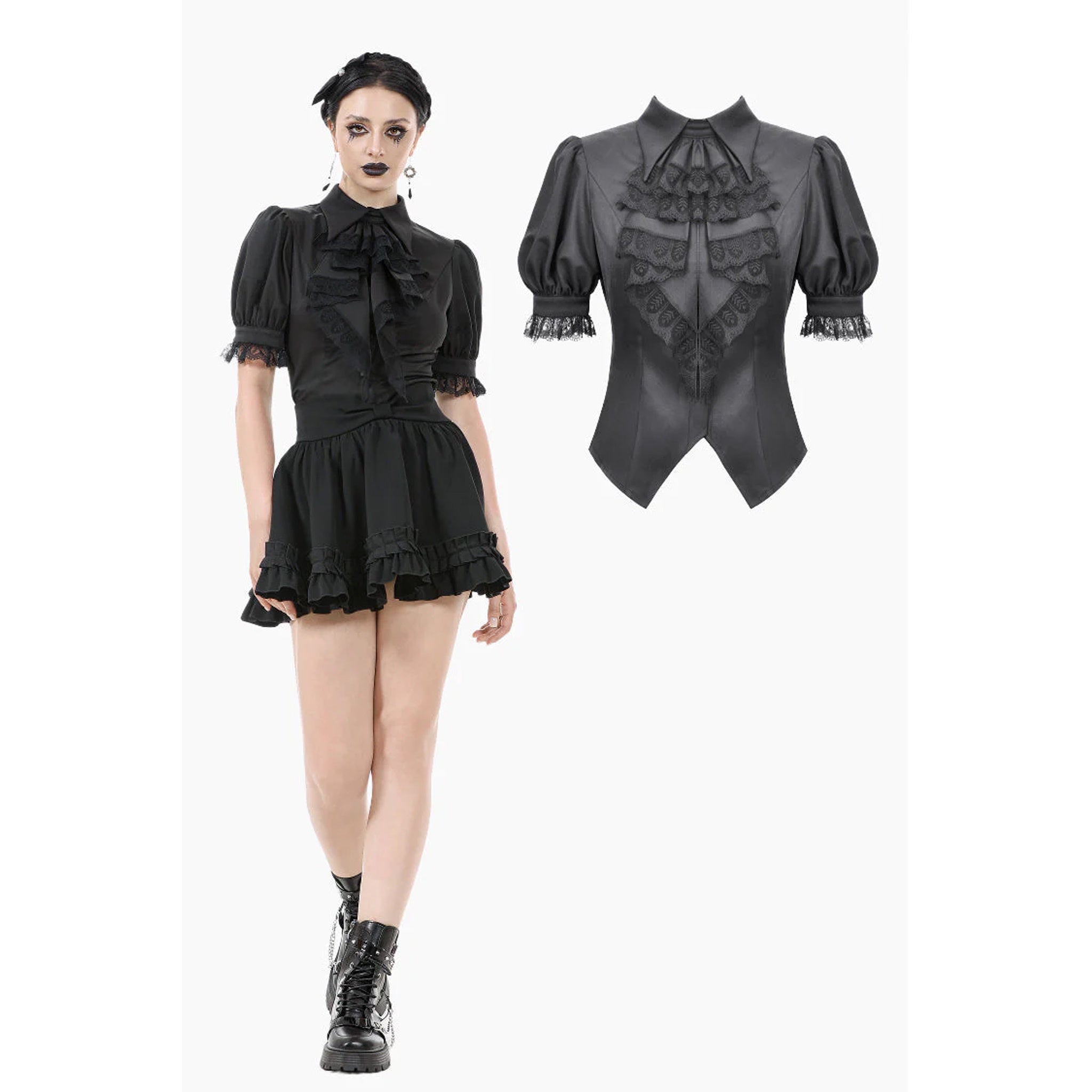 Rose Cravat Blouse