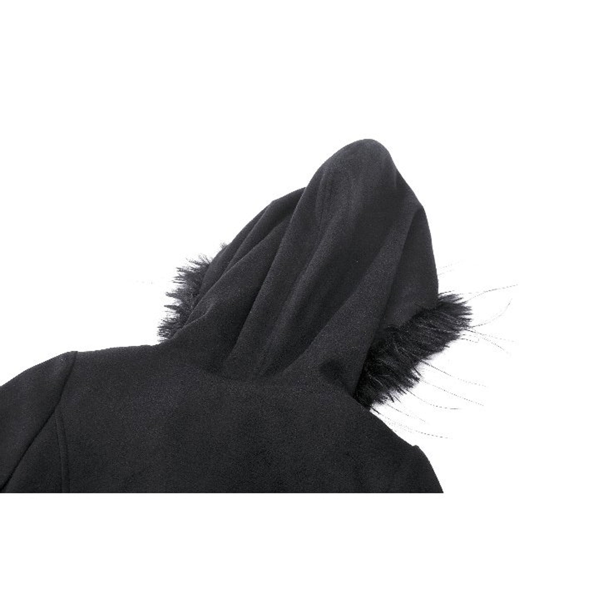 Tiered Front Fur Trim Coat