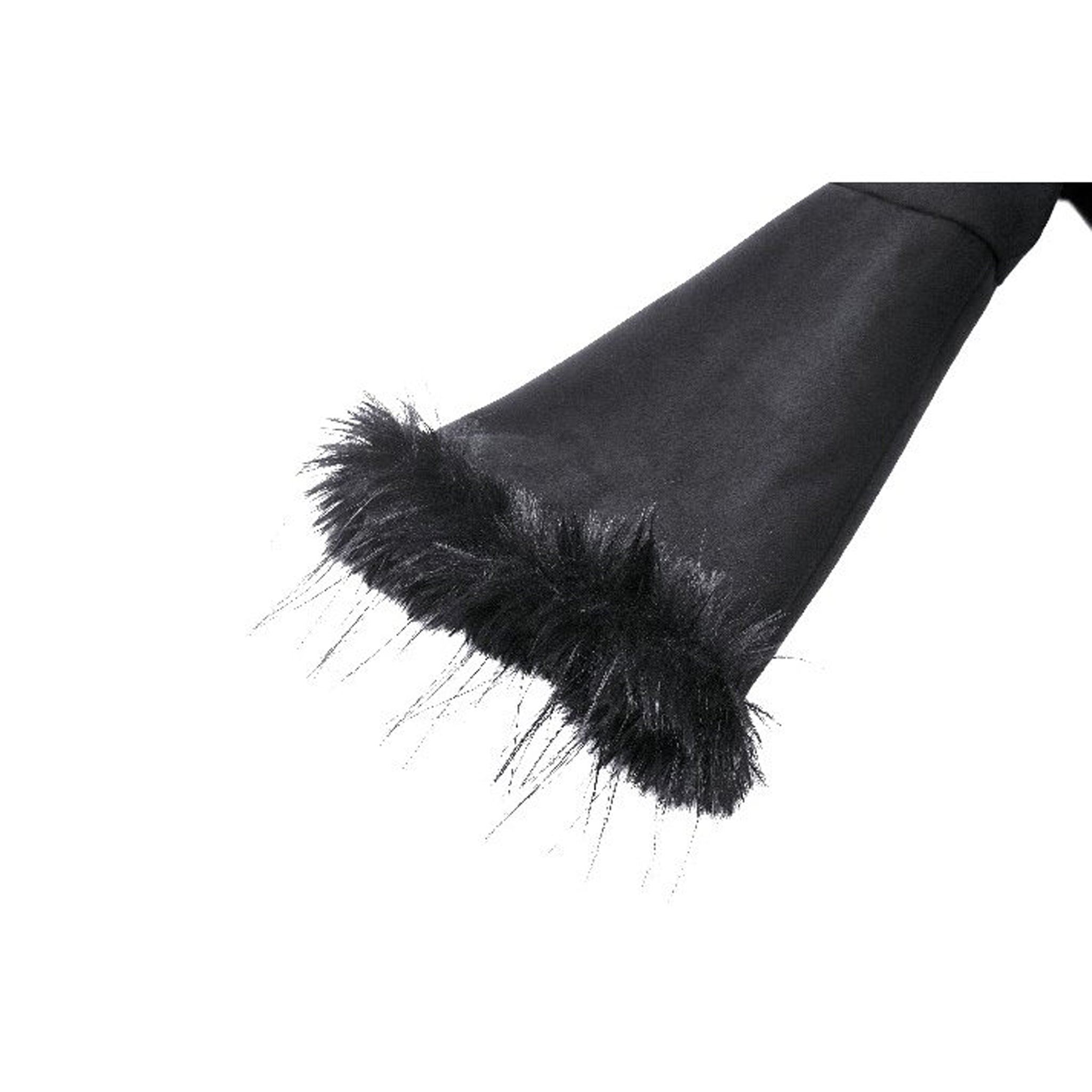 Tiered Front Fur Trim Coat