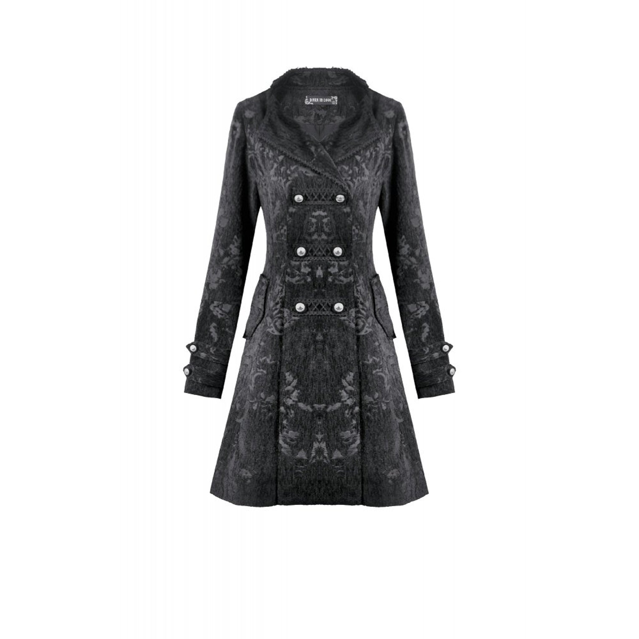 Gothic Jacquard Velvet Coat