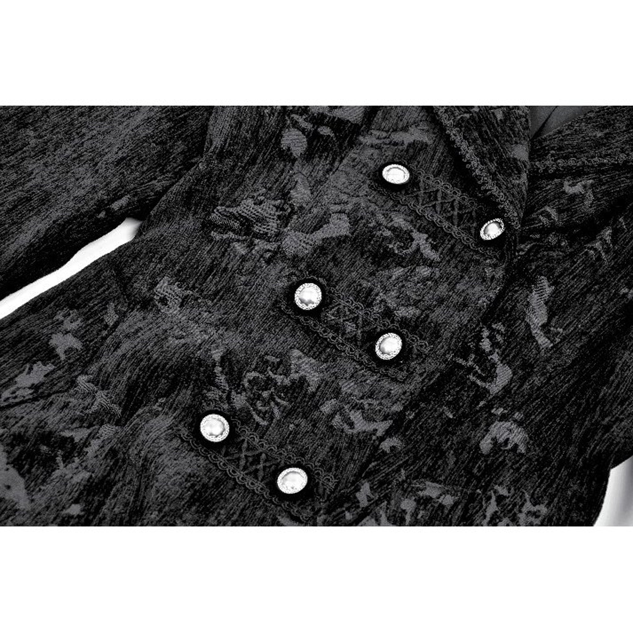 Gothic Jacquard Velvet Coat