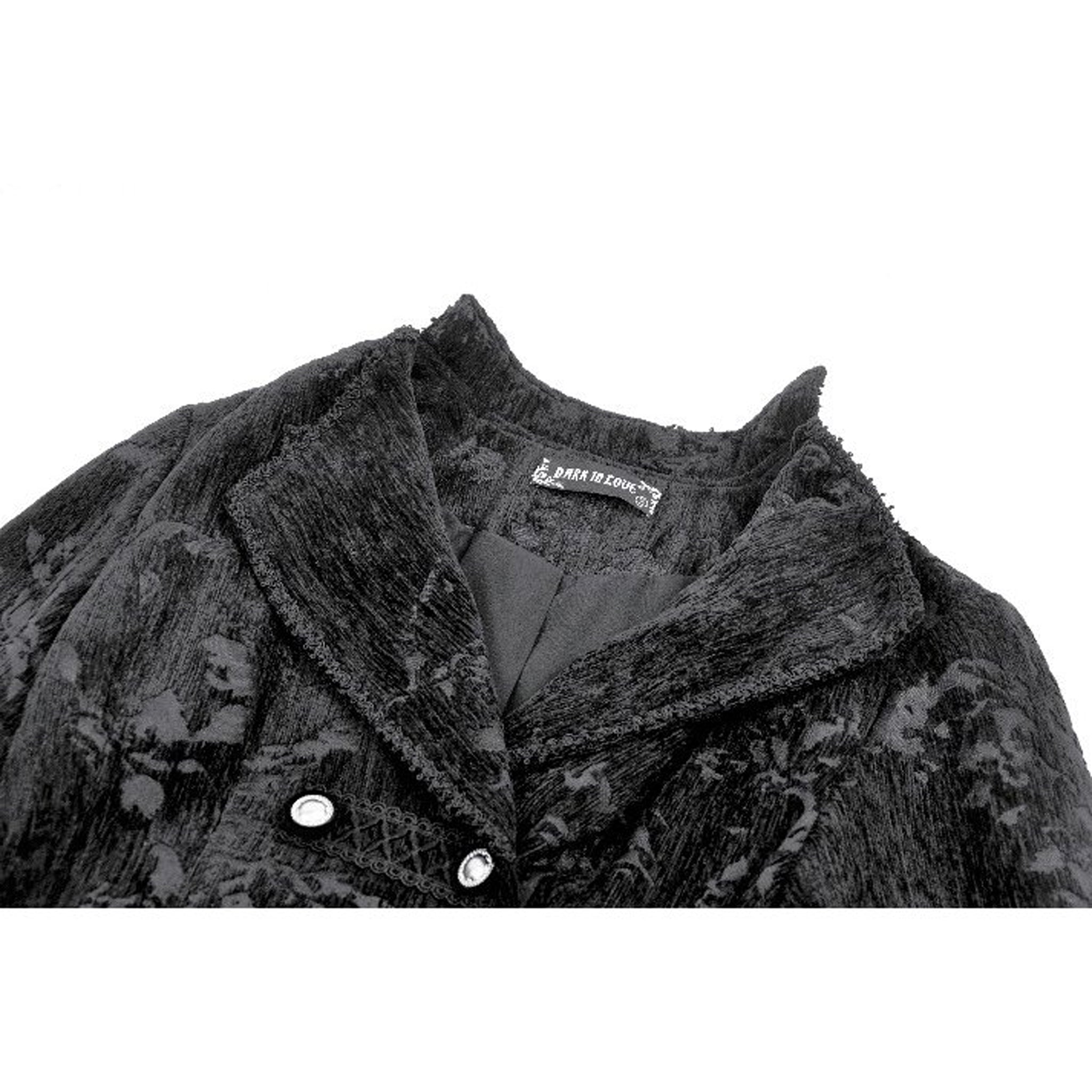 Gothic Jacquard Velvet Coat