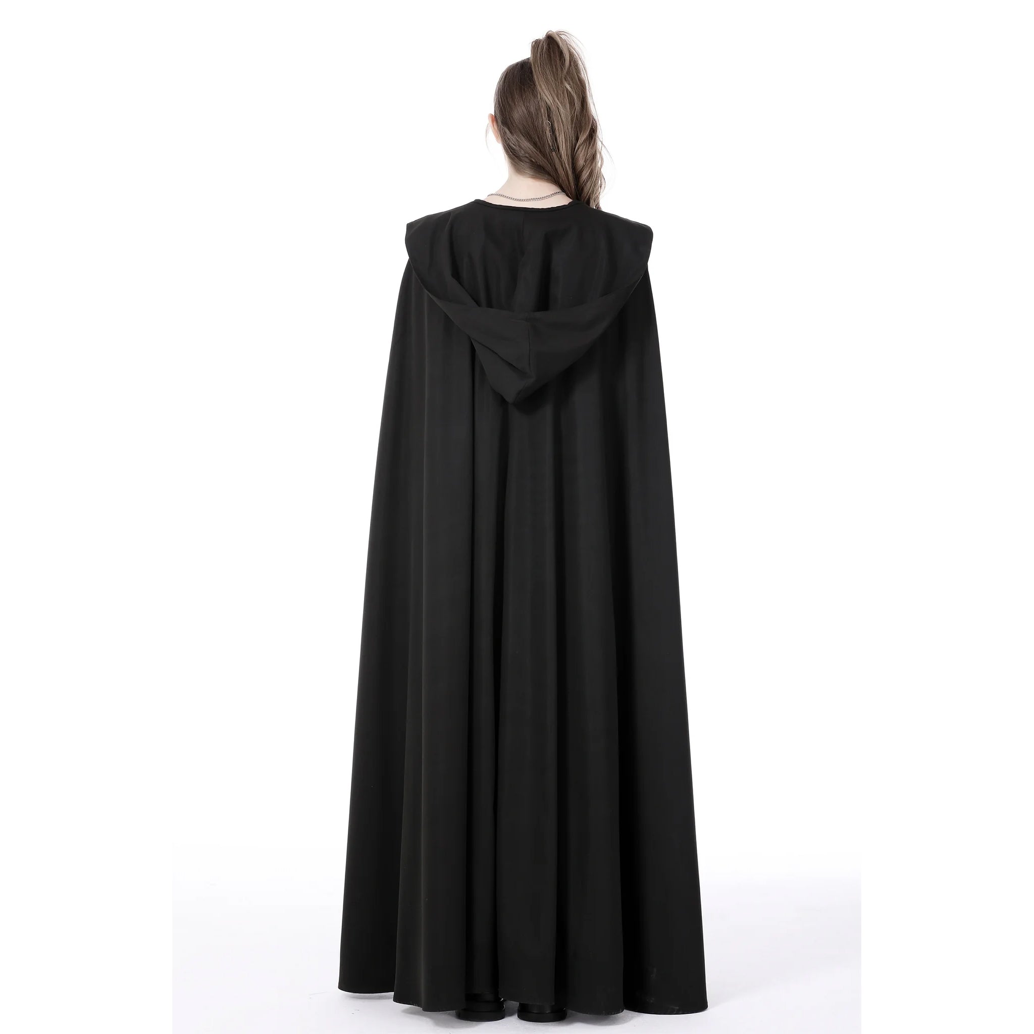 dark side hooded buckled cloak