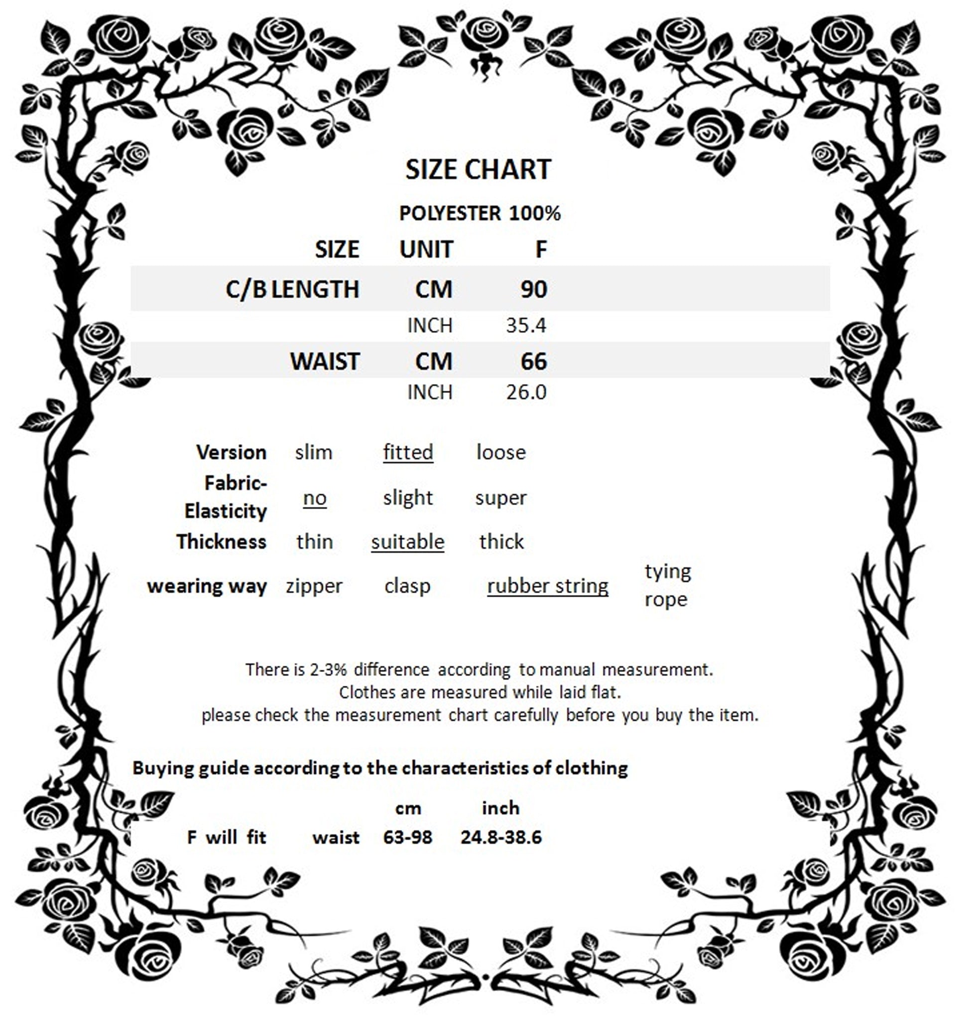 Dark Dalliance Skirt  ONE SIZE