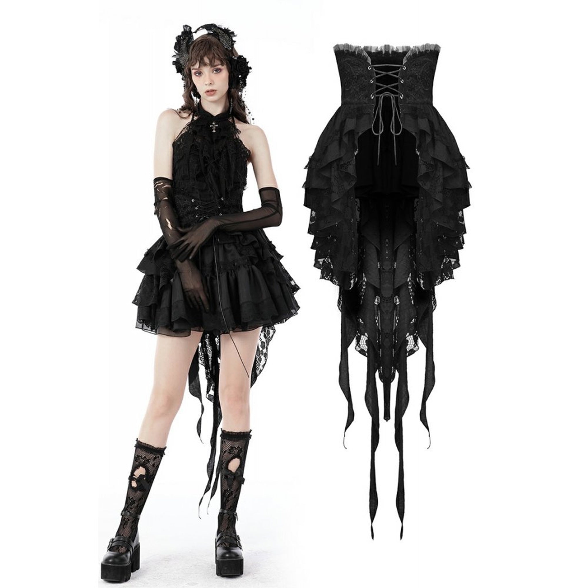 Gothic Skirted Corset