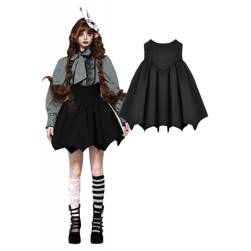 Bat Wing Hem Skirt
