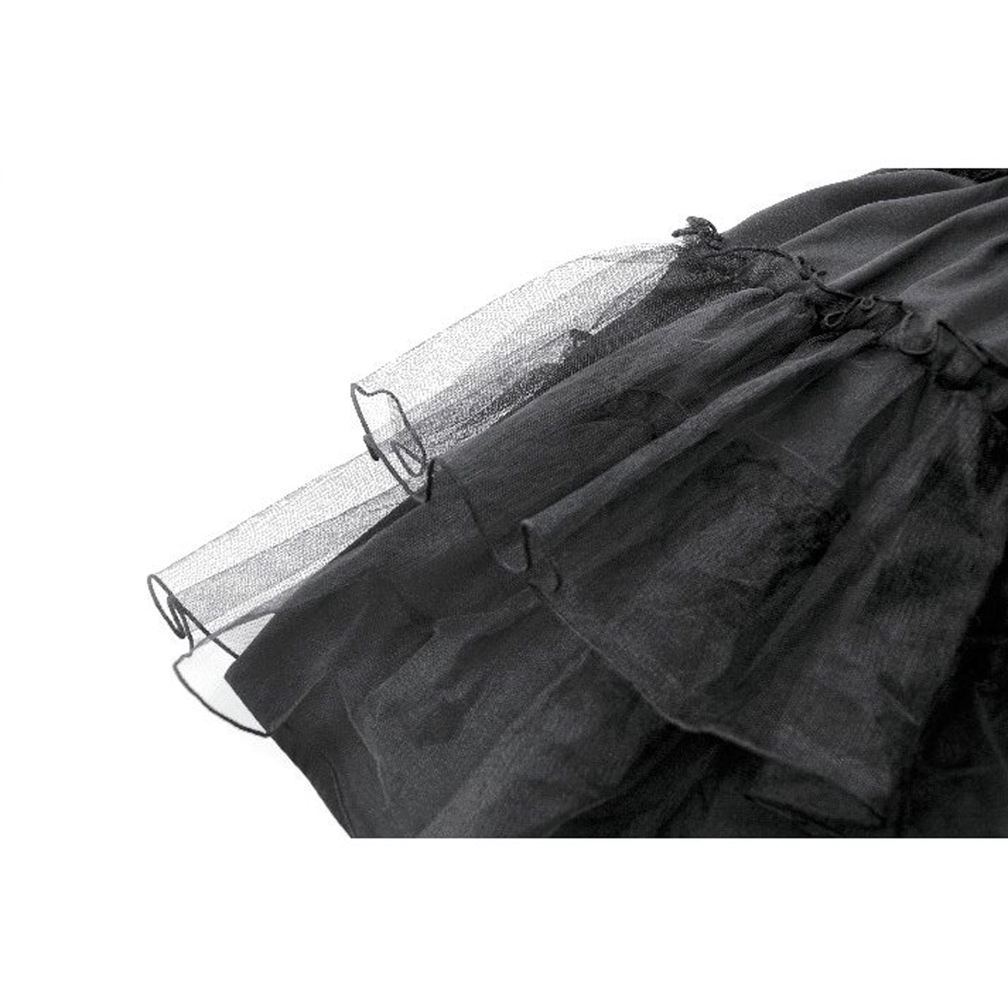 Layered Gothic Lace Hem Skirt