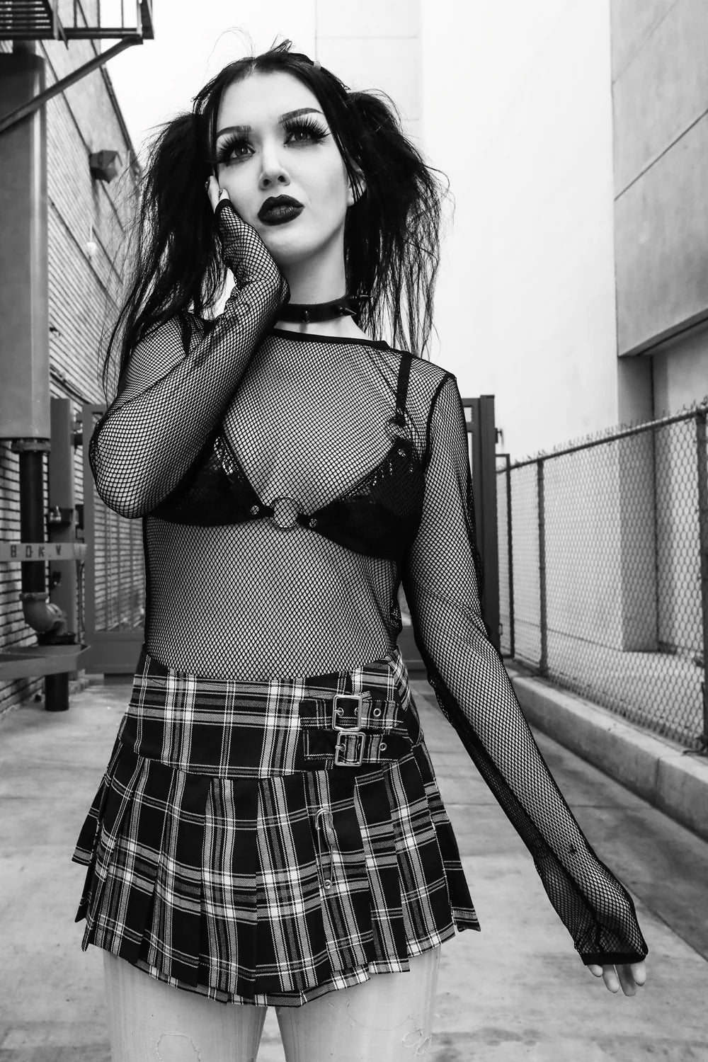 Long Sleeve Fishnet Shirt