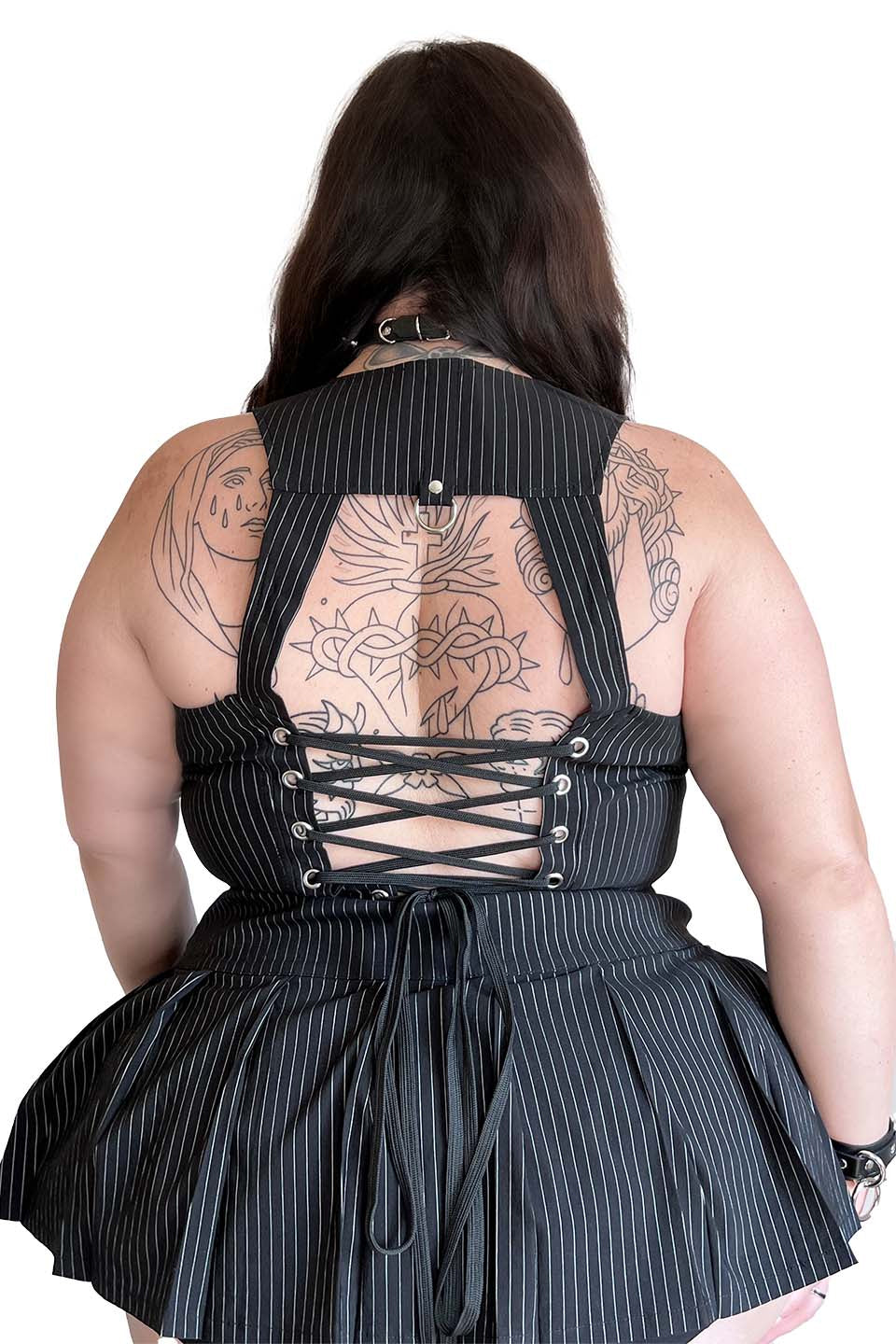 Pin Stripe Gangsta Corset Top