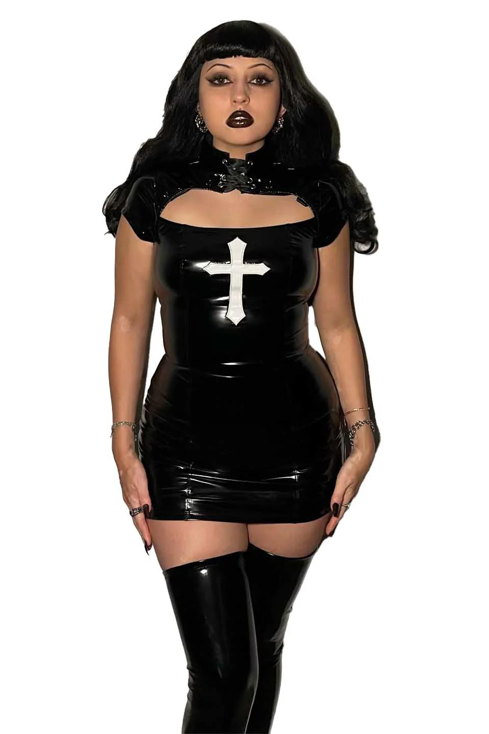 Wicked Sinner PVC Cross Dress
