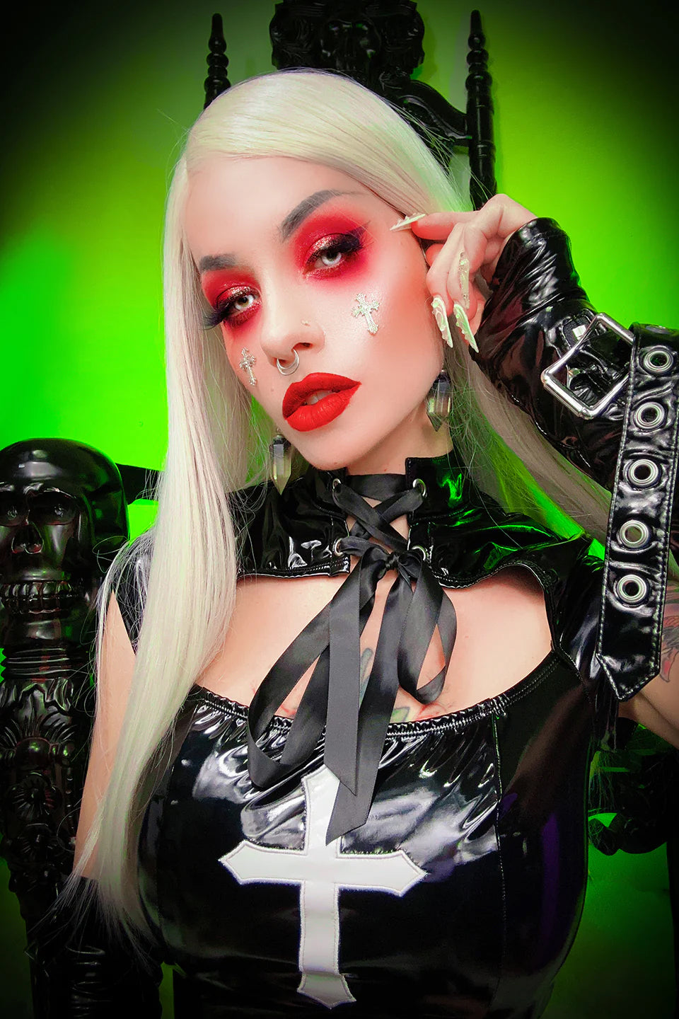 Wicked Sinner PVC Cross Dress
