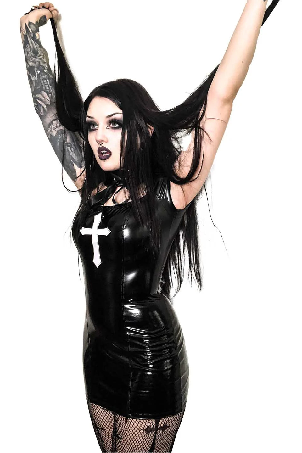 Wicked Sinner PVC Cross Dress