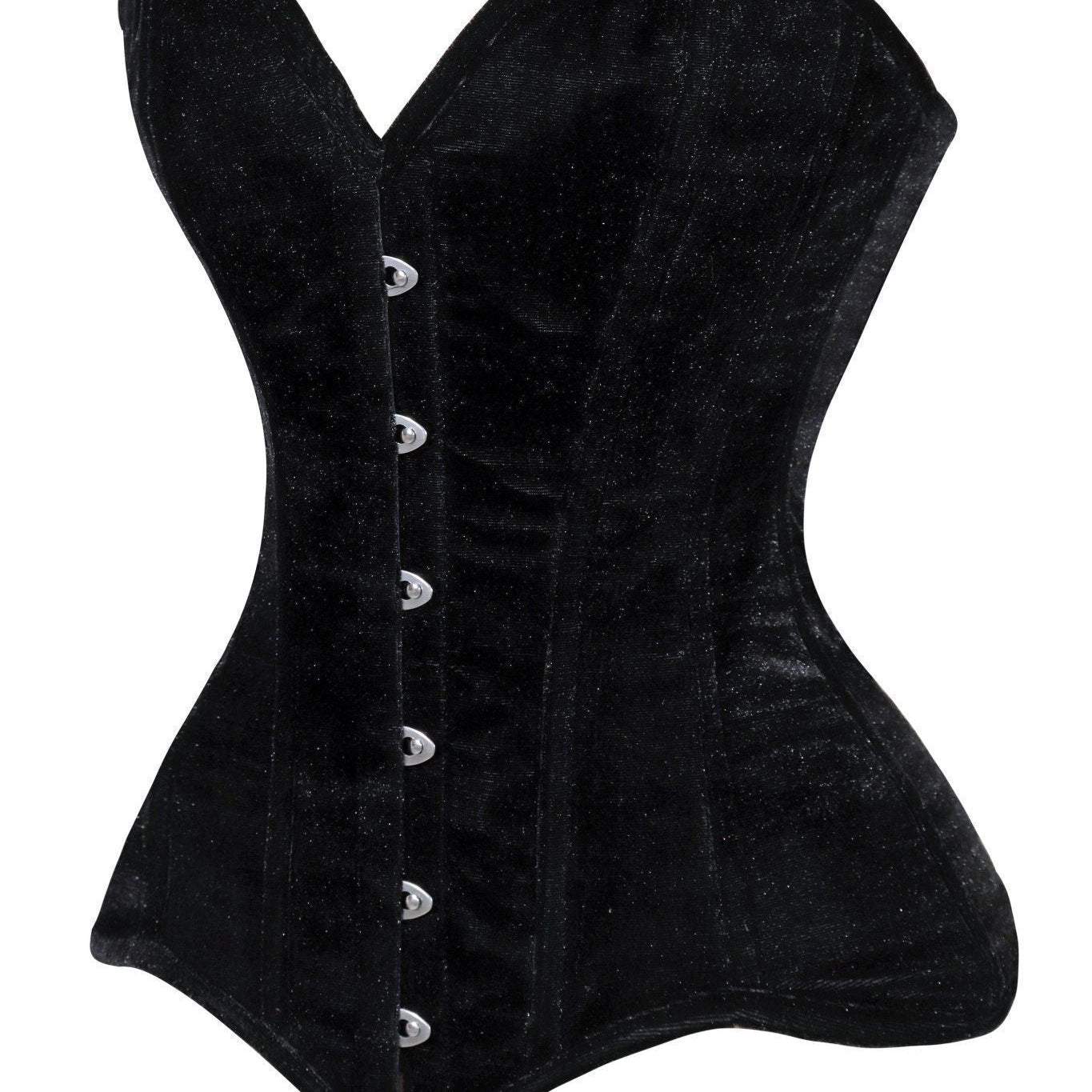 Sweetheart Neck Velvet Overbust Corset