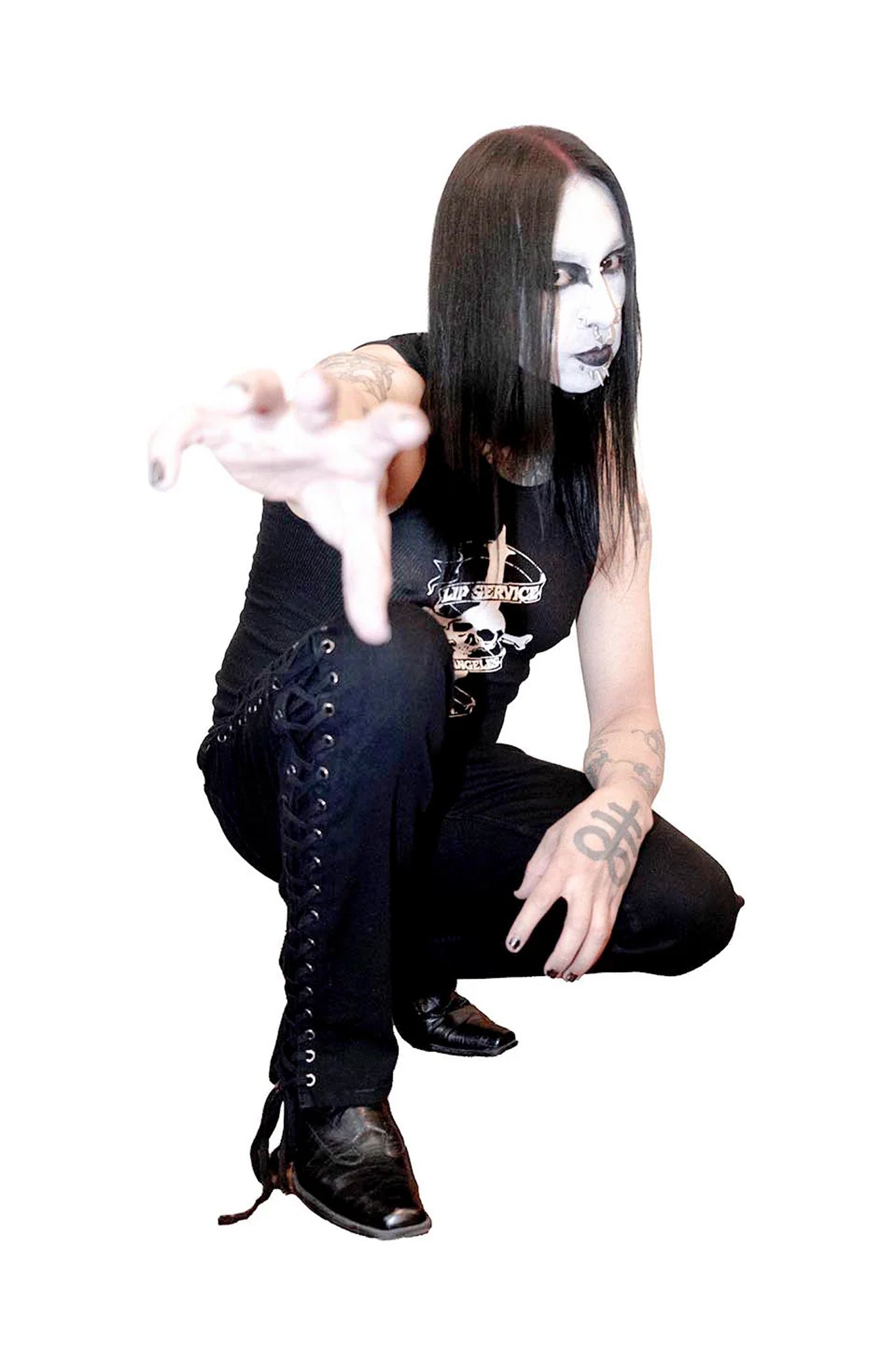 Side Lace Rocker Jeans