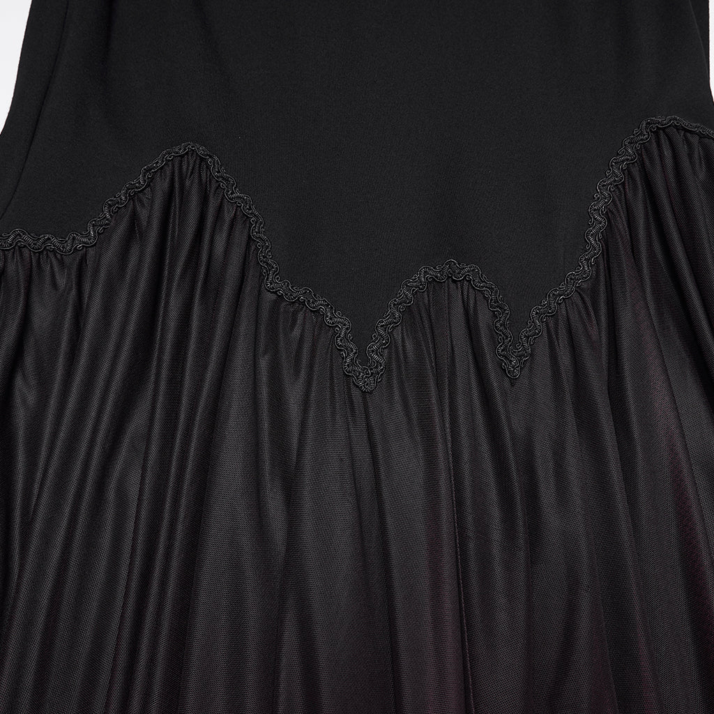 Crimson Hem Skirt