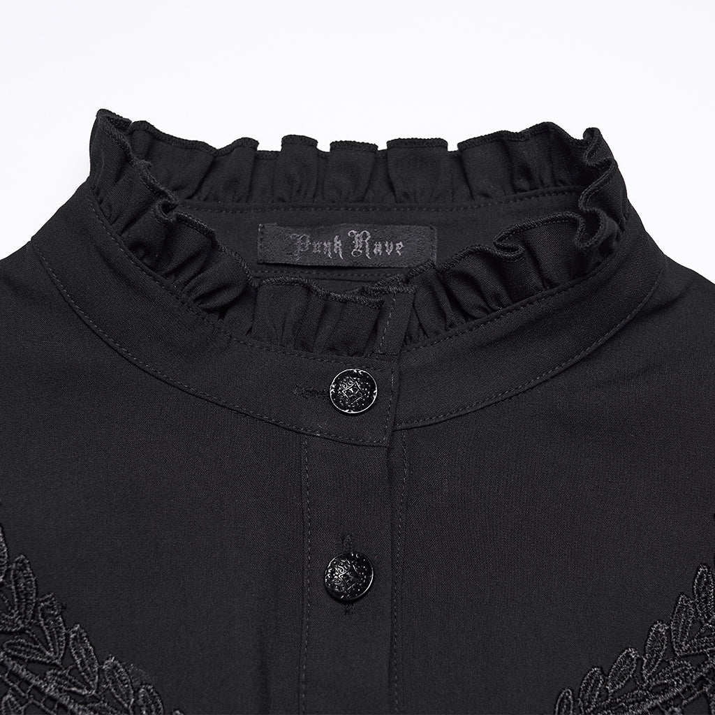 Victorian Ruffle Shoulder Top