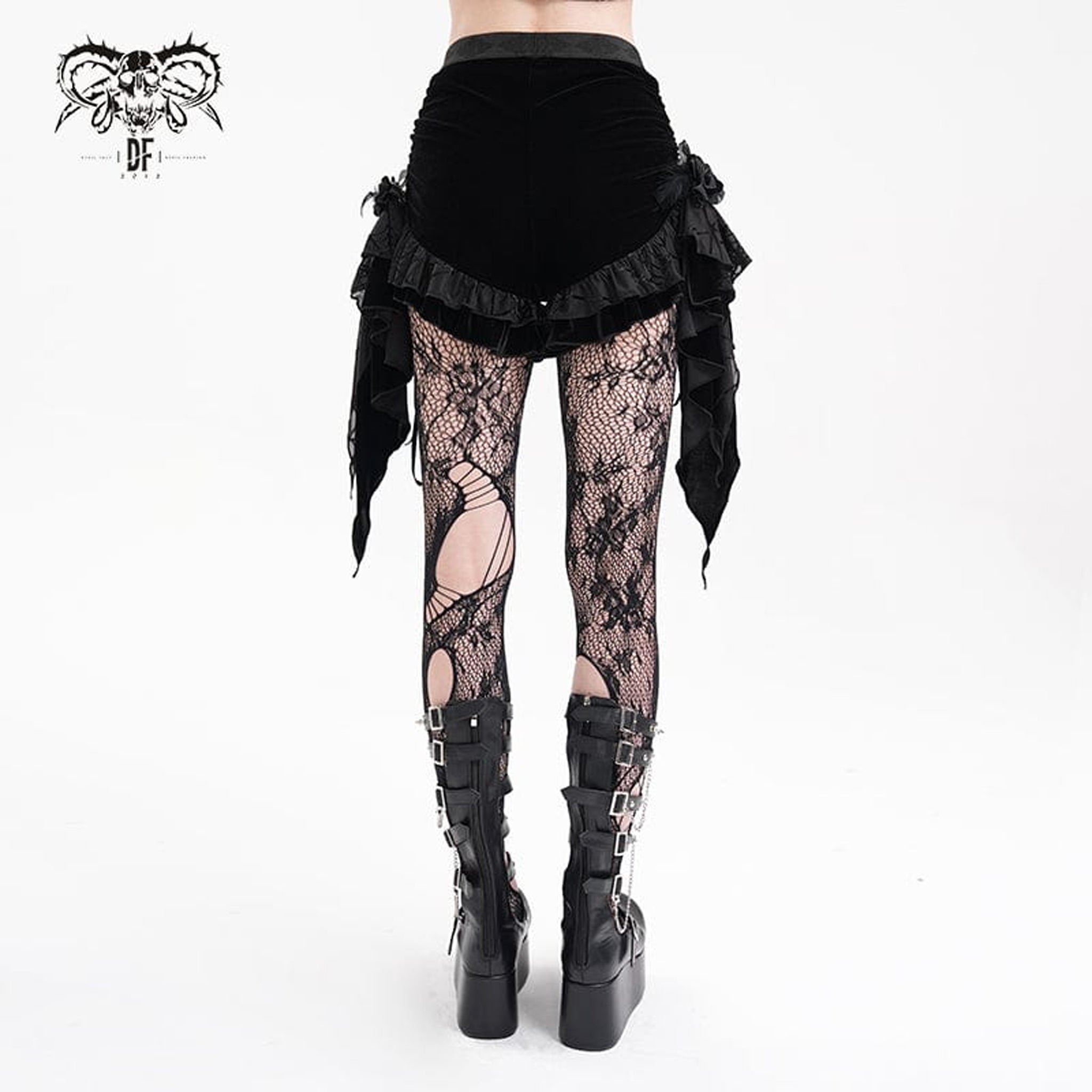 Gothic Ruffled Shorts