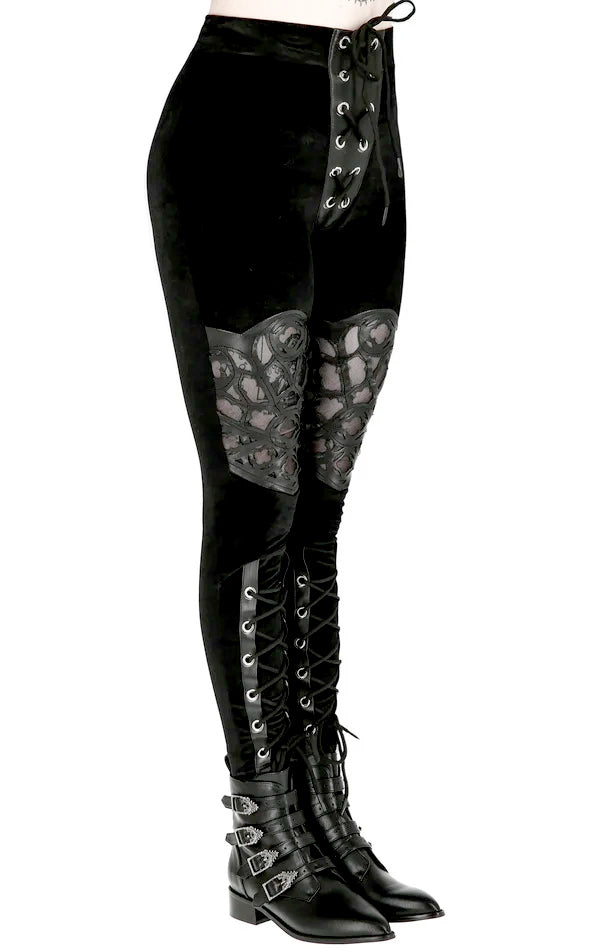 Rosarium Laser Cut Leggings
