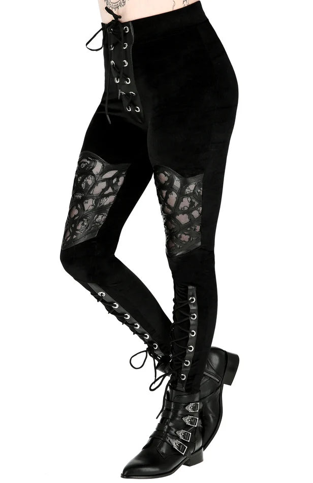 Rosarium Laser Cut Leggings