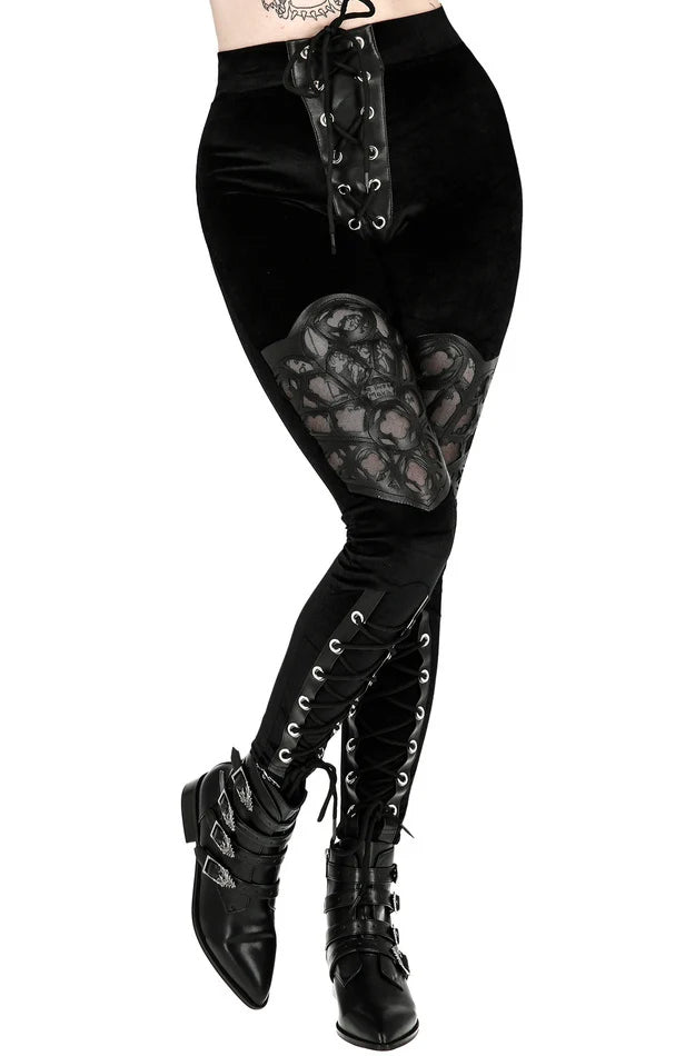 Rosarium Laser Cut Leggings