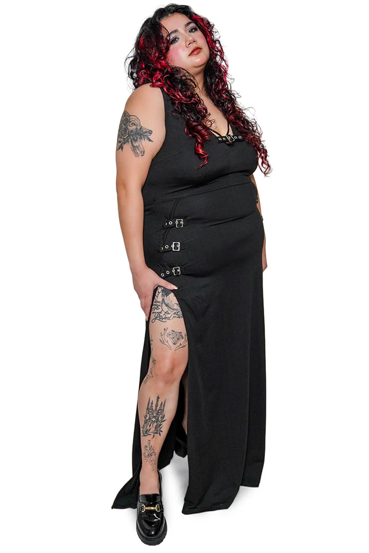 Rosetta Buckle Maxi Dress