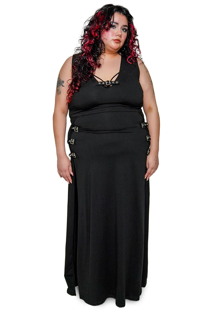Rosetta Buckle Maxi Dress