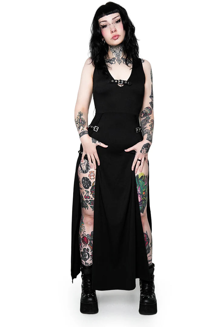 Rosetta Buckle Maxi Dress