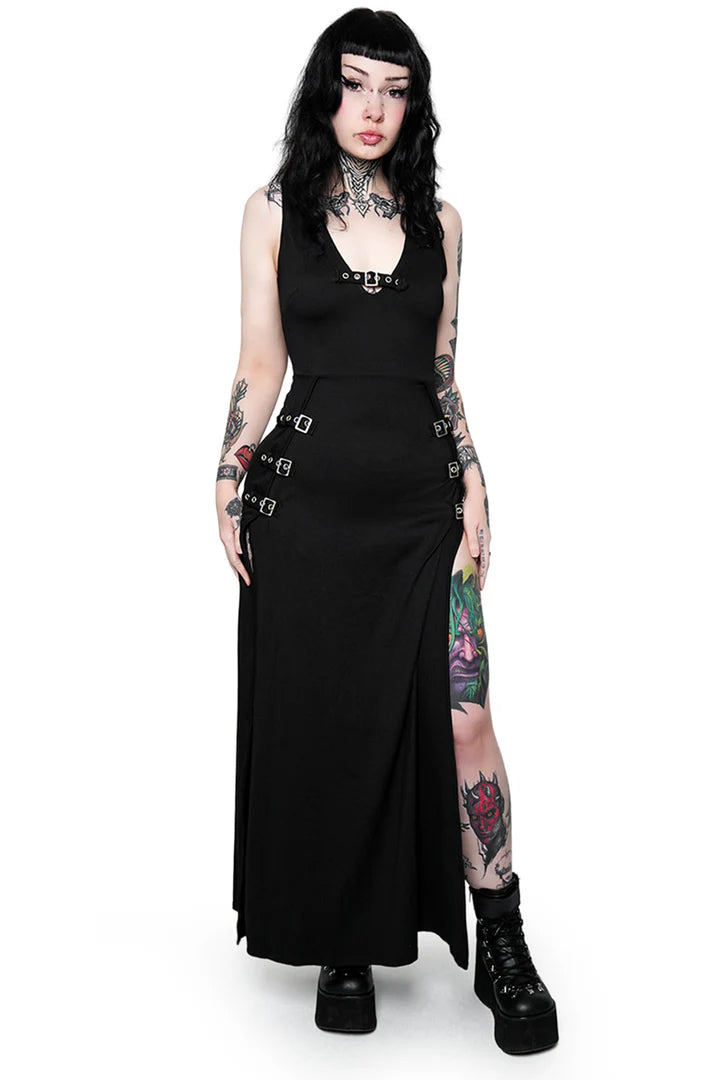 Rosetta Buckle Maxi Dress