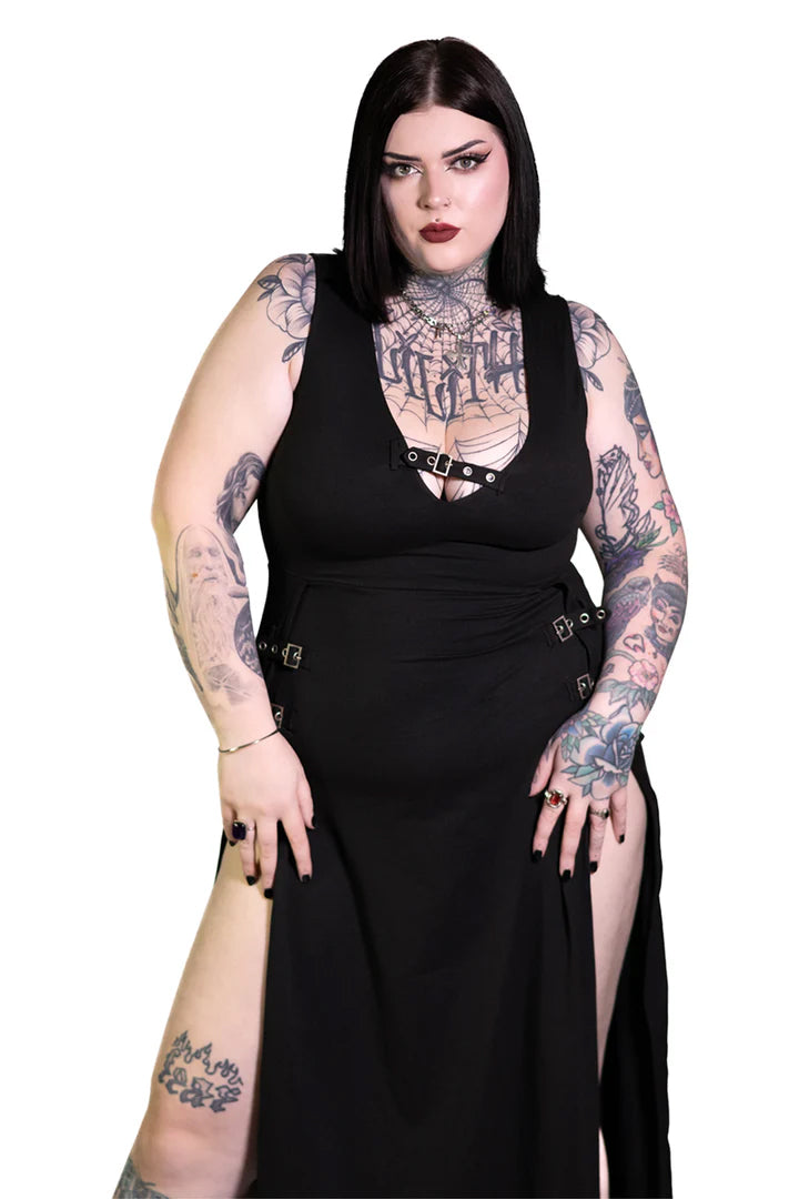 Rosetta Buckle Maxi Dress